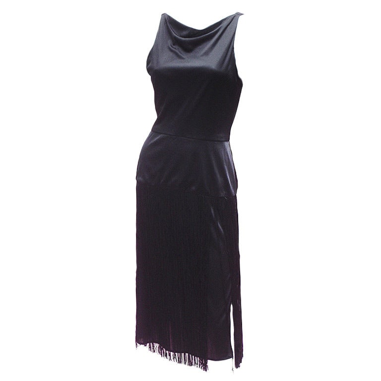 70s Estevez Fringed Dress For Sale