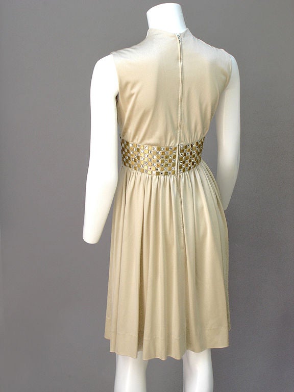 60S ANNE FOGARTY GOLDEN COCKTAIL DRESS 1