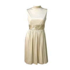 60S ANNE FOGARTY GOLDEN COCKTAIL DRESS
