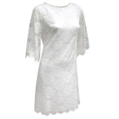 60'S WHITE LACE MINI