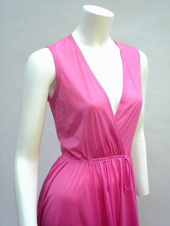 70s John Kloss Hot Pink Ruffle Set For Sale 4