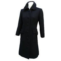 Vintage 60S DON LOPER NOIR  COAT