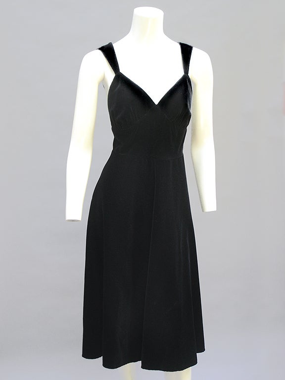 70S THE LONDON MOB VELVET COCKTAIL DRESS