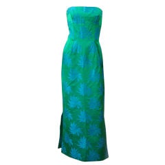 Vintage 60s Estevez Silk Gown