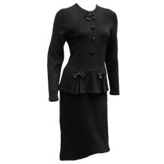 80S ADOLFO PEPLULM DRESS
