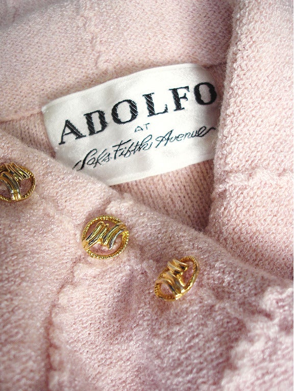 70's Adolfo  Pink Jacket For Sale 3