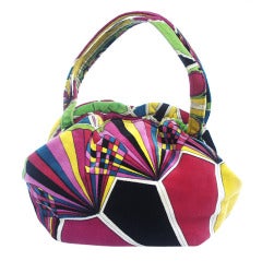 Retro 1960s Emilio Pucci Velvet Handbag