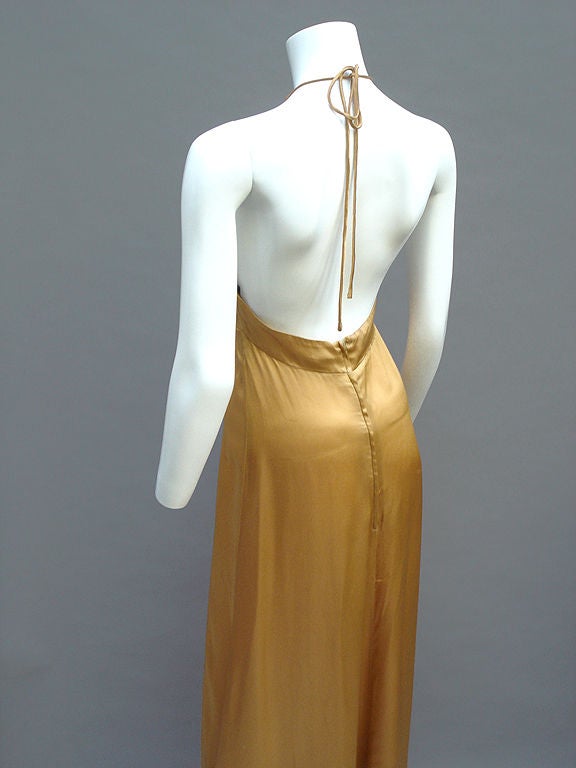 Women's 70s Biba Golden Dress