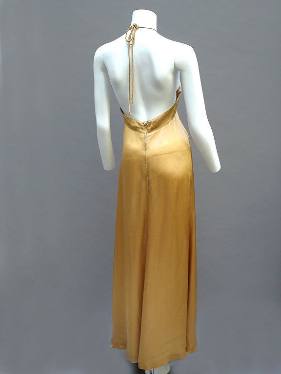 70s Biba Golden Dress 1
