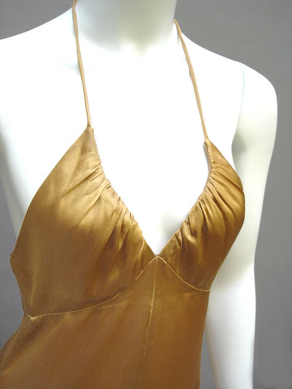70s Biba Golden Dress 2