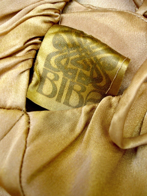 70s Biba Golden Dress 3
