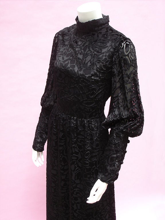 Black 60S DIORLING BY CHRISTIAN DIOR VICTORIAN VELVET For Sale