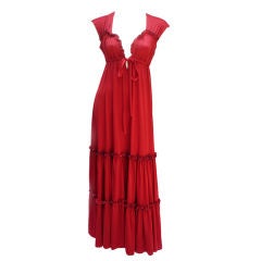 70S RADLEY TIERED CRANBERRY MAXI