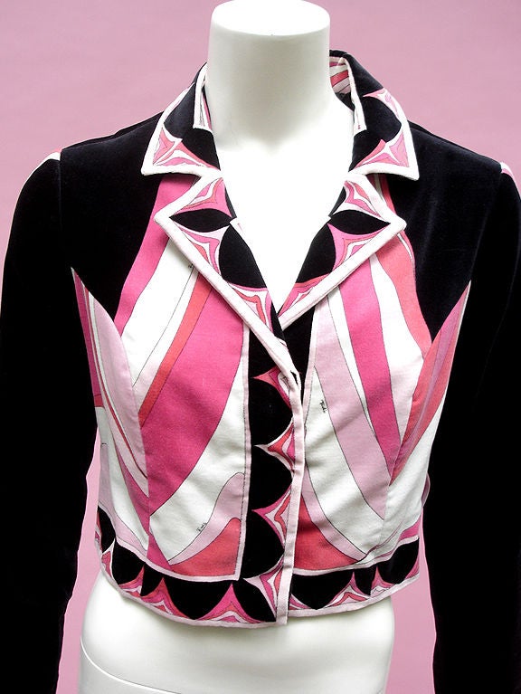 60S EMILIO PUCCI ULTRA LUXE VELVET JACKET