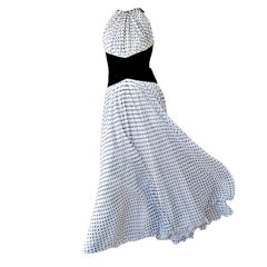 Divine Jacqueline de Ribes Parisian Polkadot Silk Evening Dress 4
