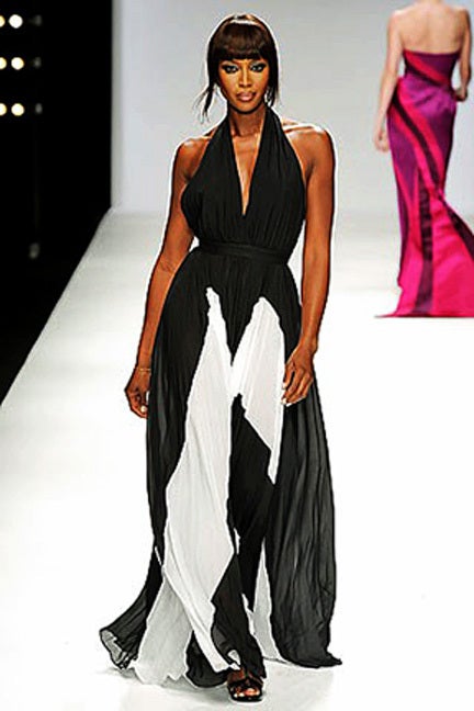 Naomi's Issa Over-the-top Halter Gown In New Condition In Los Angeles, CA