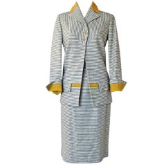 IRENE HORIZONTAL & VERTICAL STRIPE SUIT