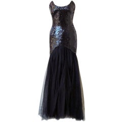 THIERRY MUGLER Solo in the Spotlight Beaded Tulle Gown 3
