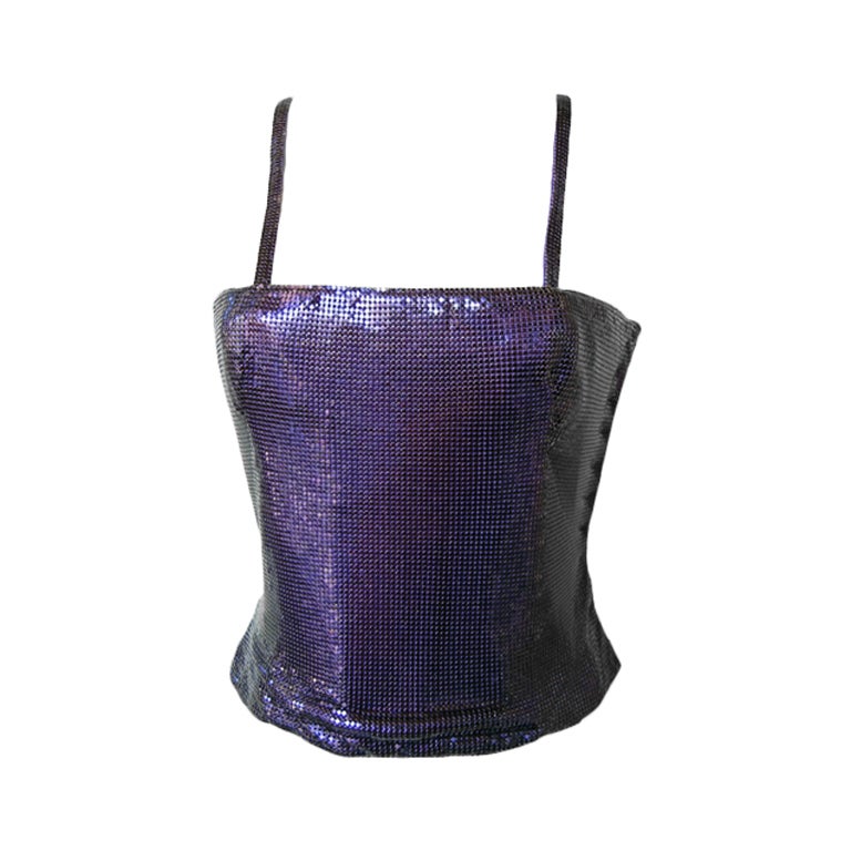 1990's GIANNI VERSACE COUTURE CHAIN MAIL BUSTIER For Sale at 1stDibs | chainmail bustier