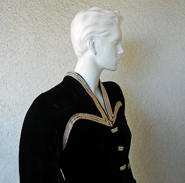 Women's RARE JACQUES HEIM HAUTE COUTURE NUMBERED 1930'S EVENING COAT