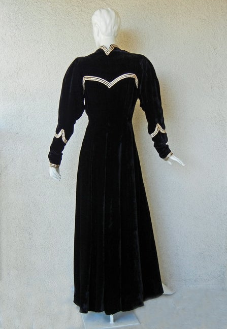 RARE JACQUES HEIM HAUTE COUTURE NUMBERED 1930'S EVENING COAT 2