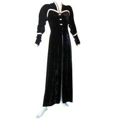 Antique RARE JACQUES HEIM HAUTE COUTURE NUMBERED 1930'S EVENING COAT