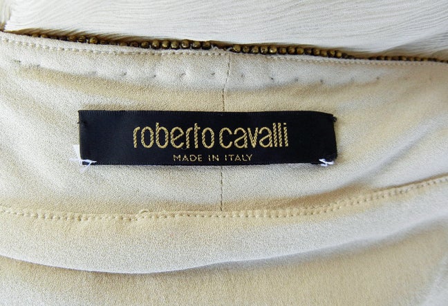 Roberto Cavalli Glamour Girl Beaded Jeweled Oscar Worthy Gown 2