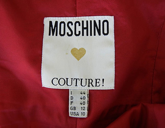 De las mujeres Franco Moschino Couture 80's  Vestido de corbata de seda en venta