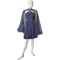 Christian Lacroix Patou Haute Couture "Joy" 1985/1986 Jeweled Dress w/Cape