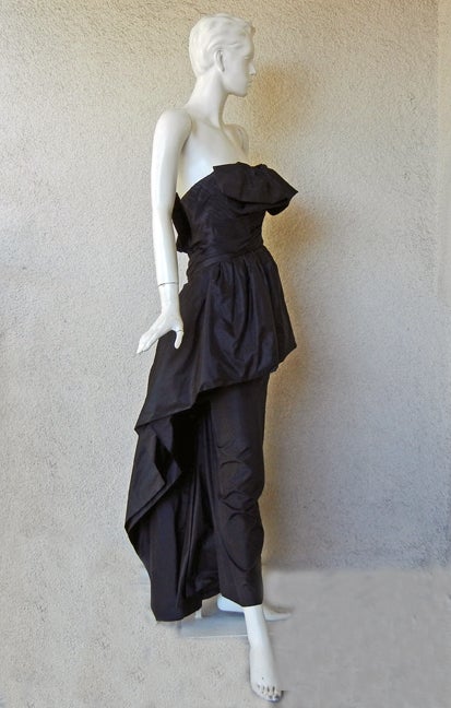 CHANEL SCULPTURED HI FASHION BUSTIER GOWN at 1stDibs