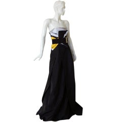 Featured in Vogue Gucci Origami Gown w/Horsebit Belt 9