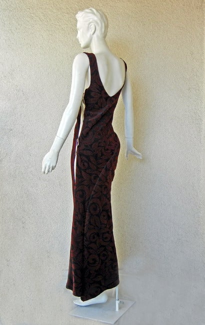 Comme des Garcons Safety Pin Flocked Bump Dress