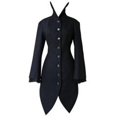 Alexander McQueen 2008 Deliciously Divine High Fashion Redingote Coat 11