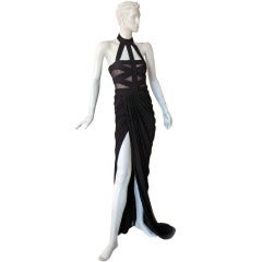 McQueen Goth Gown by Sarah Burton (1st collection) For Sale at 1stdibs