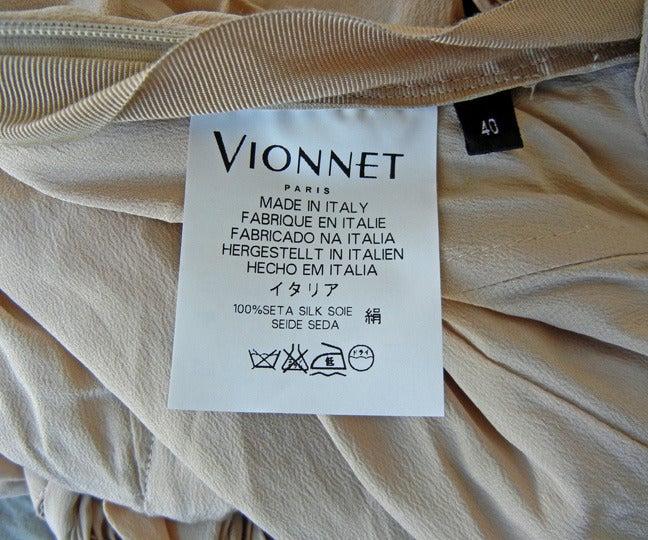 House of Vionnet Iconic Classic Grecian Wrap Runway Dress Gown In New Condition In Los Angeles, CA