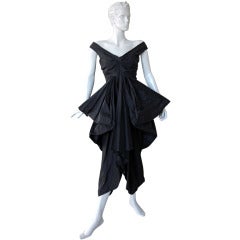 Rare John Galliano Hi Fashion Sculptural Evening Dress 11
