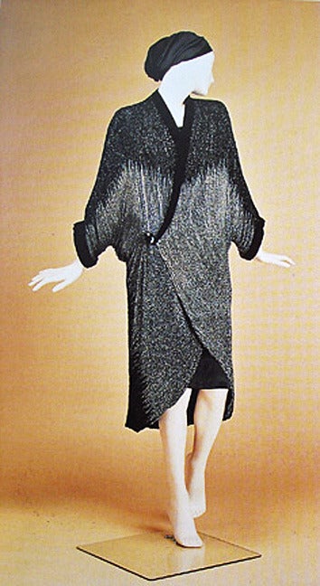 Women's Published Fine & Rare Beaded Evening Coat by Paul Poiret 1924