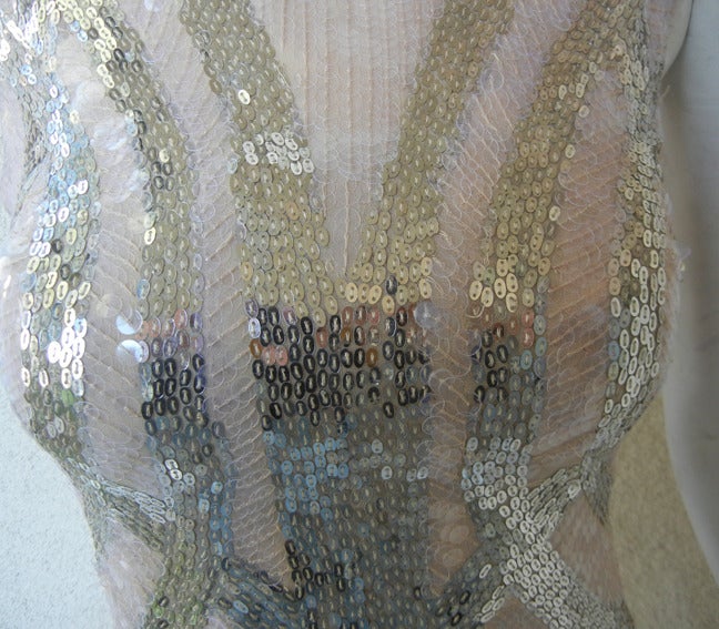 Alexander McQueen Starlight Beaded Evening Dress For Sale at 1stdibs