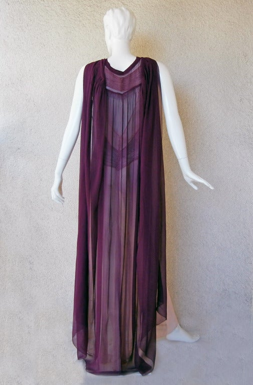 Maggy Rouff  1930's Diaphaneous Beaded Dress, Gown & Cape in Magazine 1