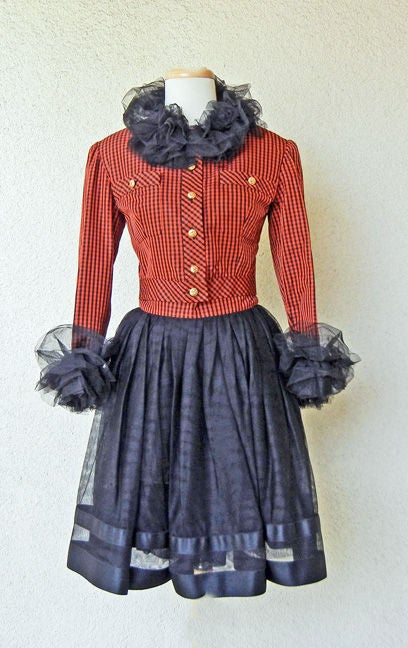 gingham suit jacket