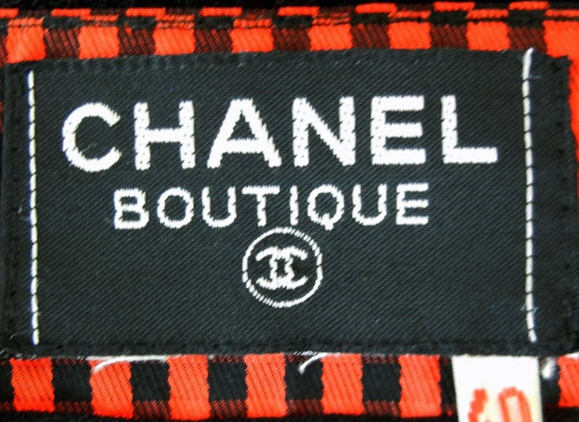 Women's Collector Chanel Vintage Gingham & Tulle Jacket and Skirt Suit
