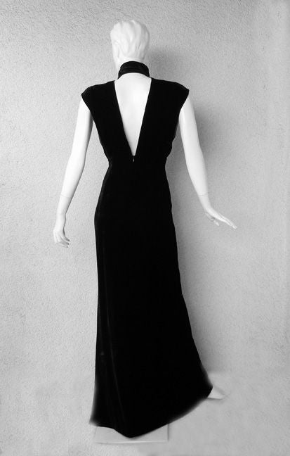 THIERRY MUGLER COUTURE OLD HOLLYWOOD 30's STYLE GOWN 1