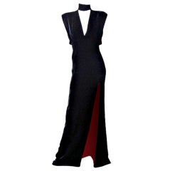THIERRY MUGLER COUTURE OLD HOLLYWOOD 30's STYLE GOWN