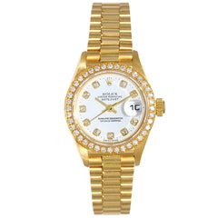 Vintage Rolex Lady President Diamond Watch 79178