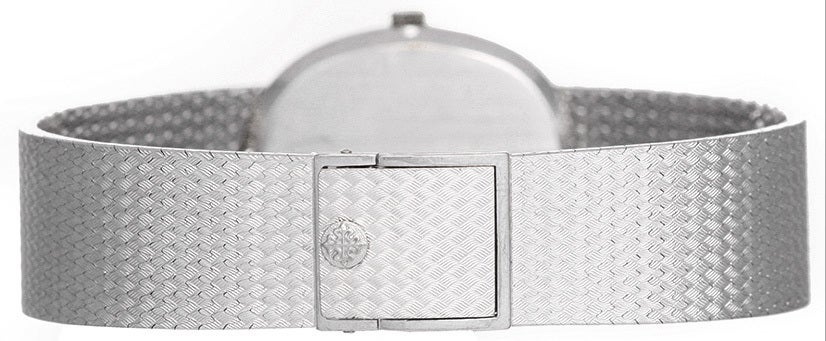 Women's or Men's PATEK PHILIPPE Ellipse Men's White Gold Quartz Watch