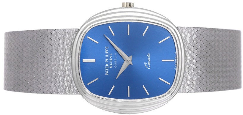 PATEK PHILIPPE Ellipse Men's White Gold Quartz Watch 1