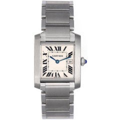 CARTIER Tank Francaise Classic Midsize Stainless Steel Watch