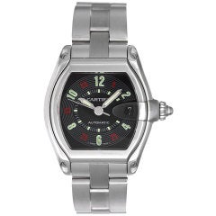 CARTIER Stainless Steel Automatic Roadster Wristwatch