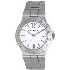 BULGARI Stainless Steel Diagono Automatic Wristwatch with Date