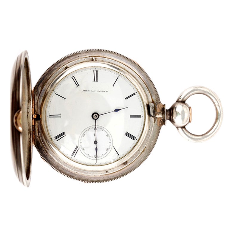 WALTHAM Silver Grade Nickel Model 1868 Pocket Watch